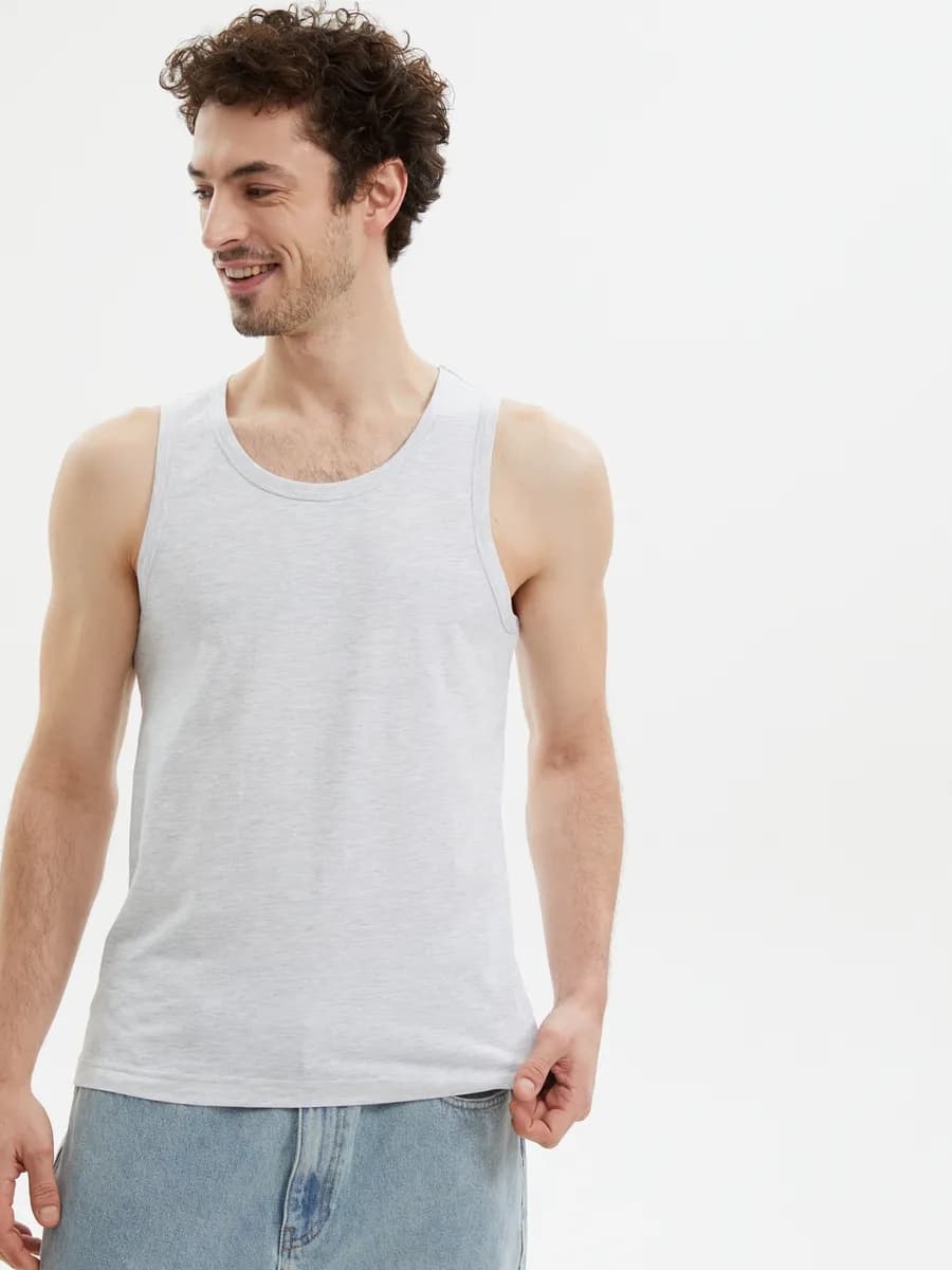 Мужская майка из хлопка без рукавов