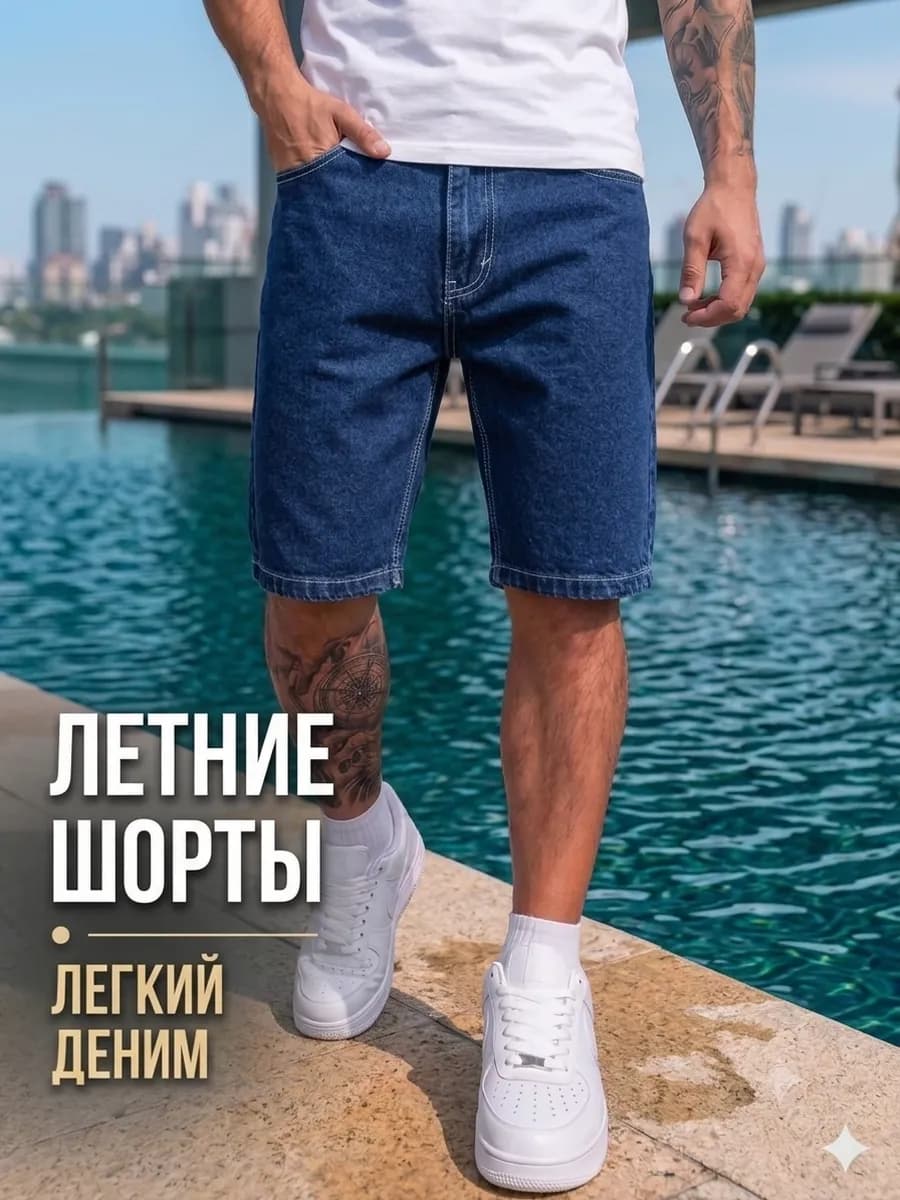 Шорты джинсовые классические