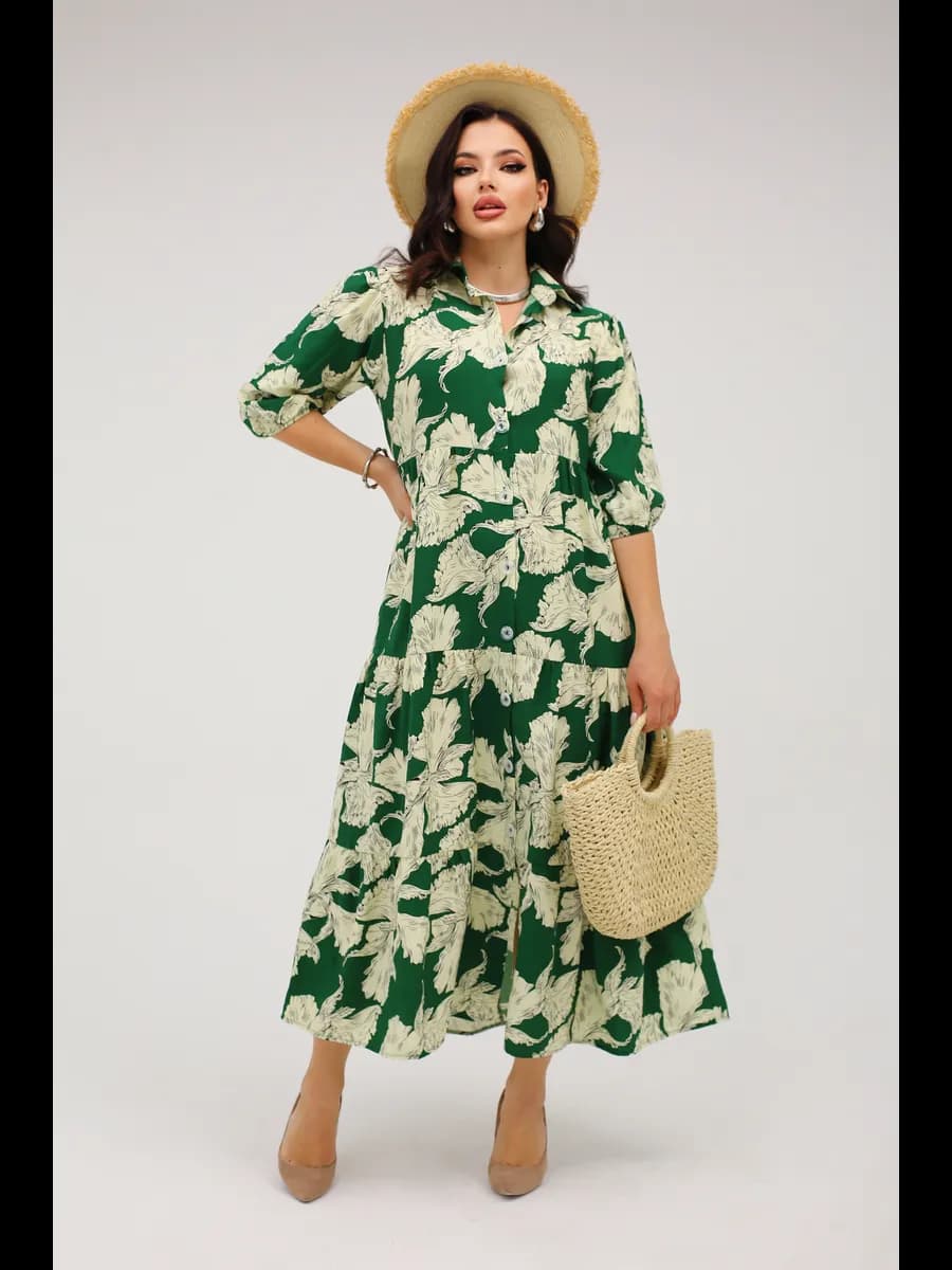 Платье рубашка летнее больших размеров