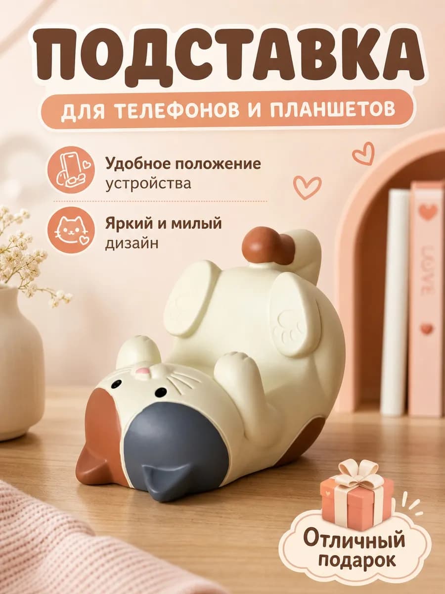 Подставка для телефона кошечка
