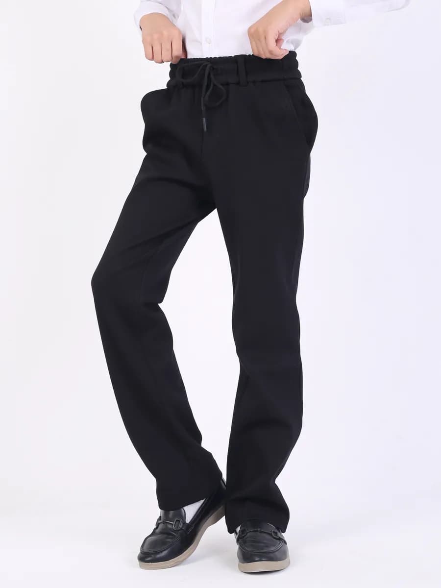 Брюки школьные на резинке - фото 1