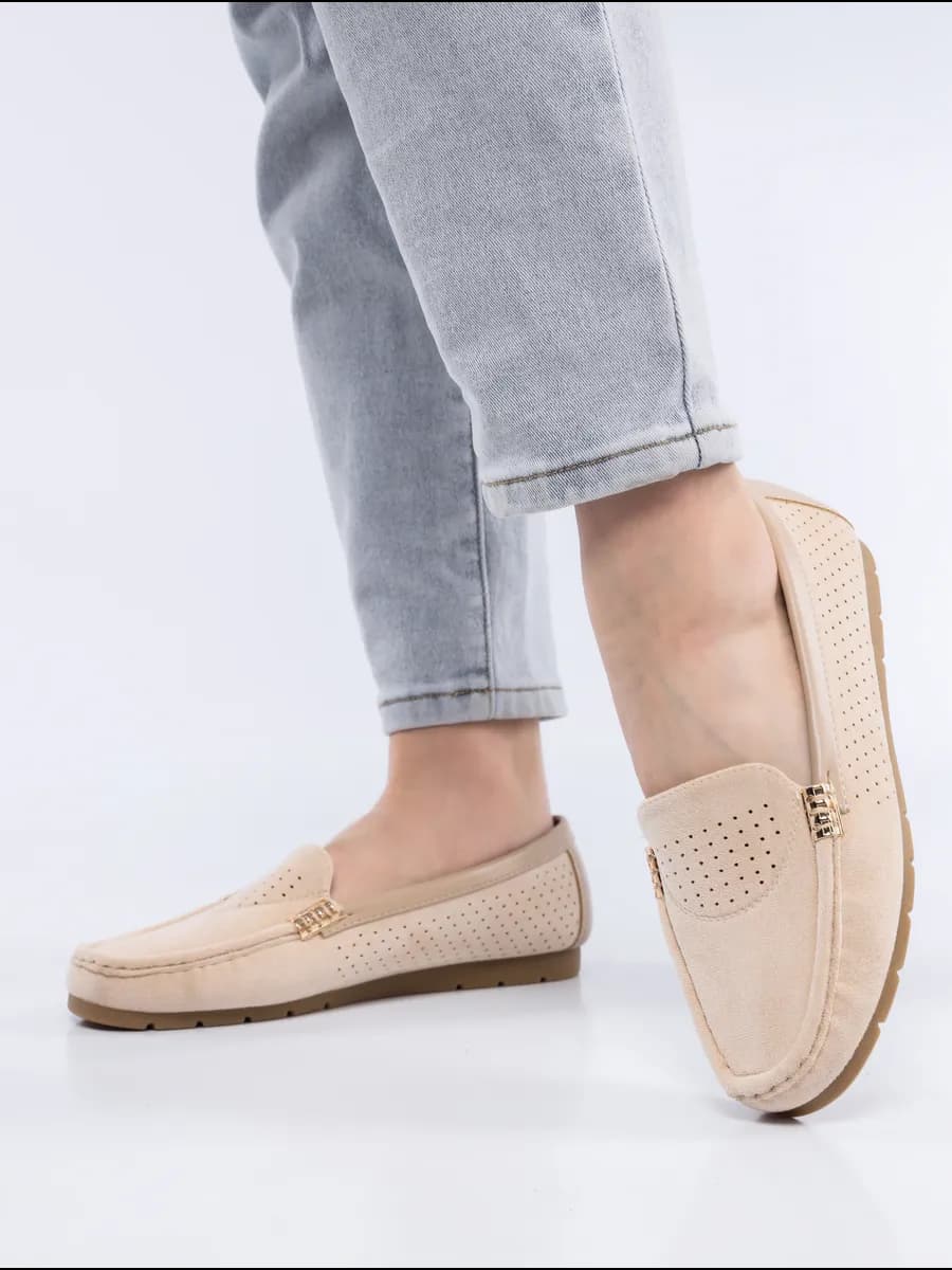 Мокасины топсайдеры замшевые дышащие