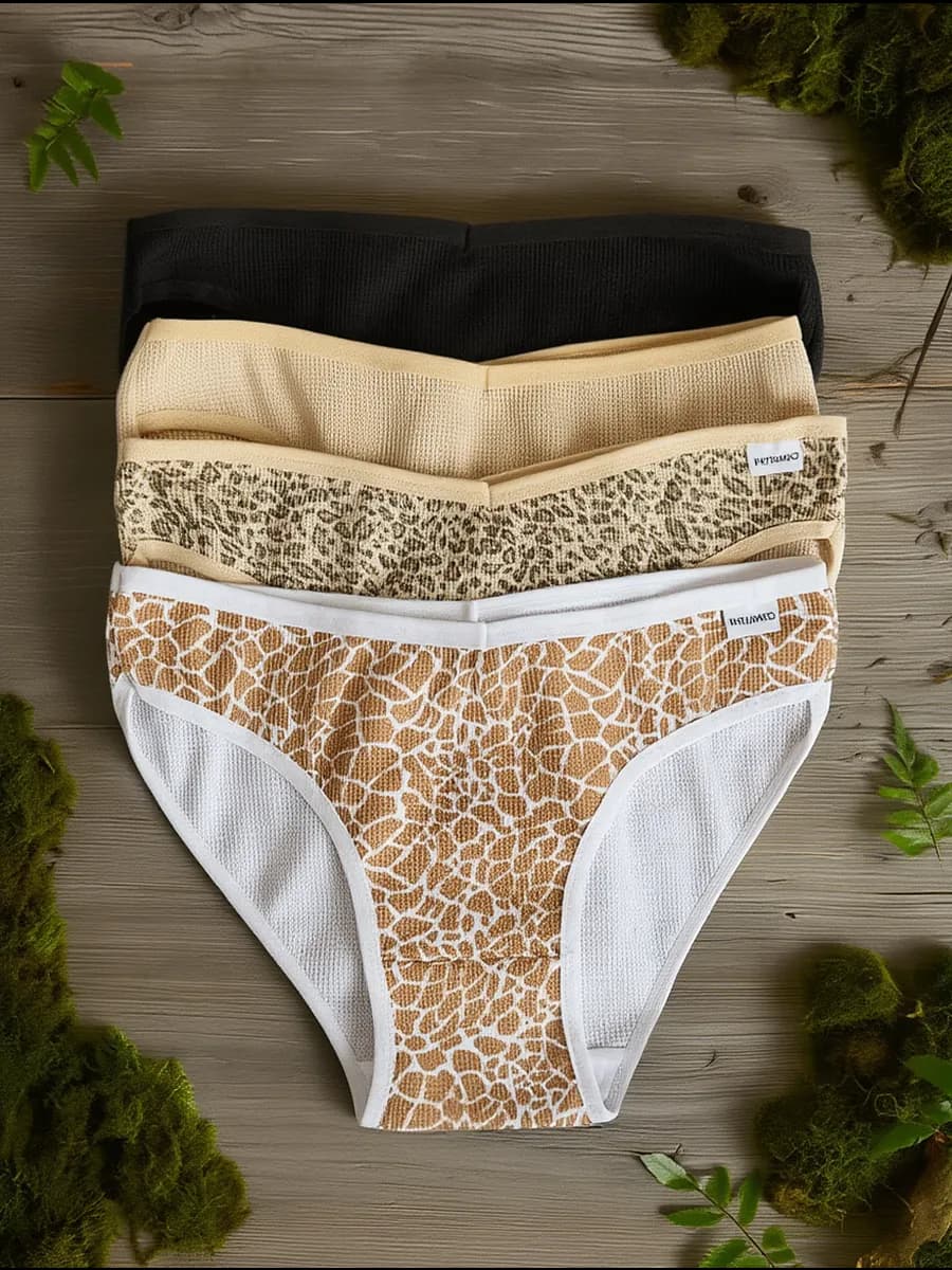 Трусы слипы хлопок набор 4 штуки