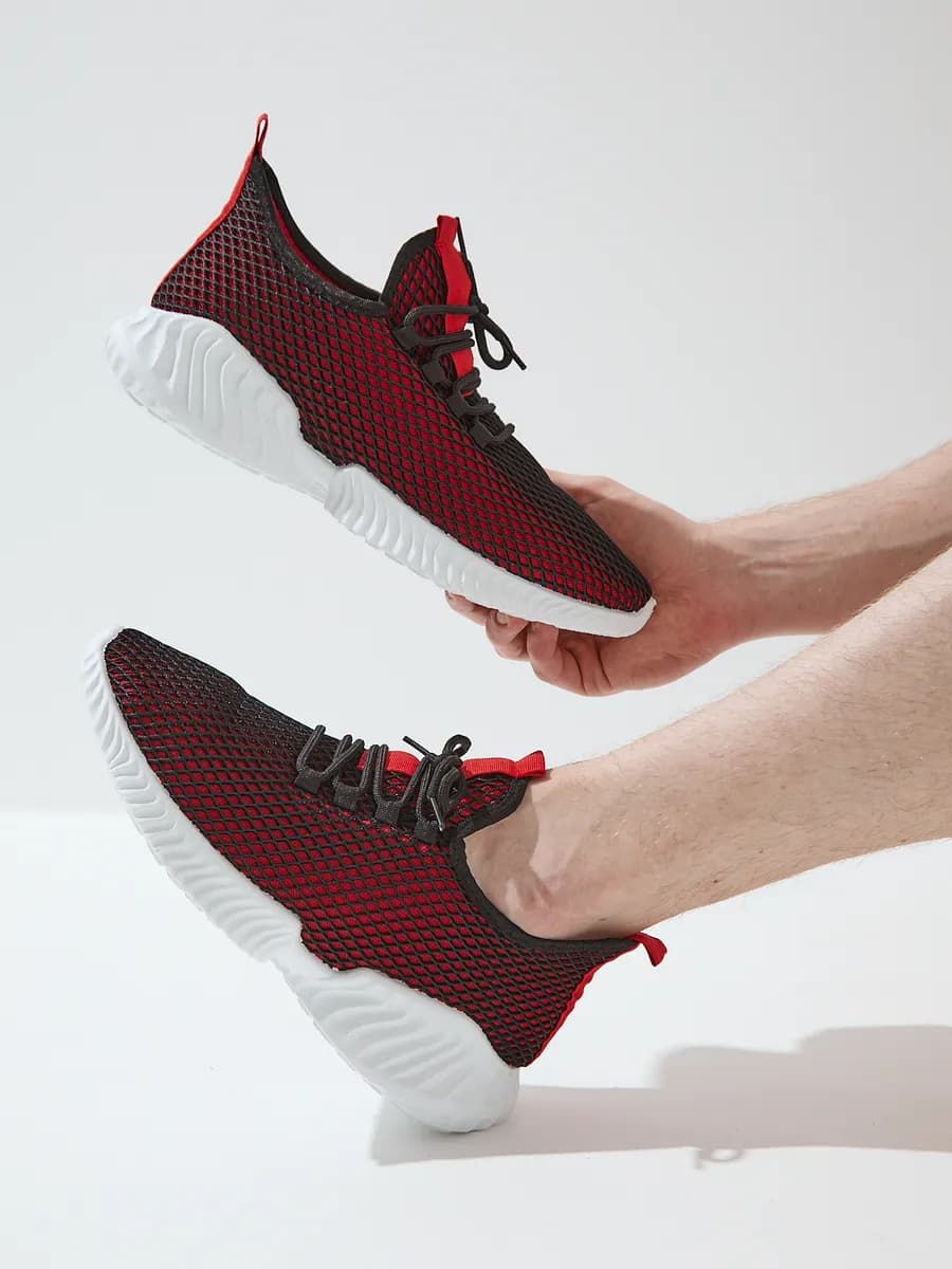 Кроссовки текстильные с сеткой