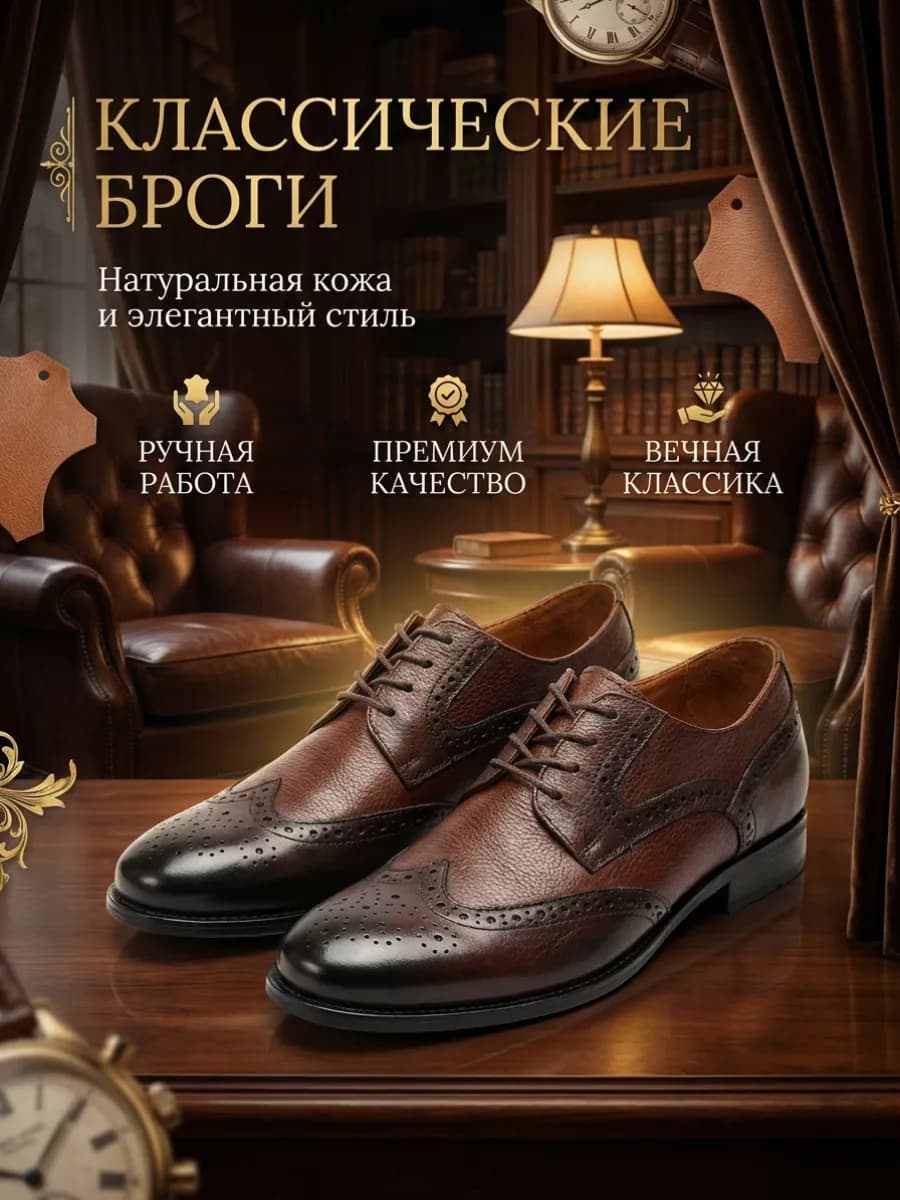 Туфли классические натуральная кожа