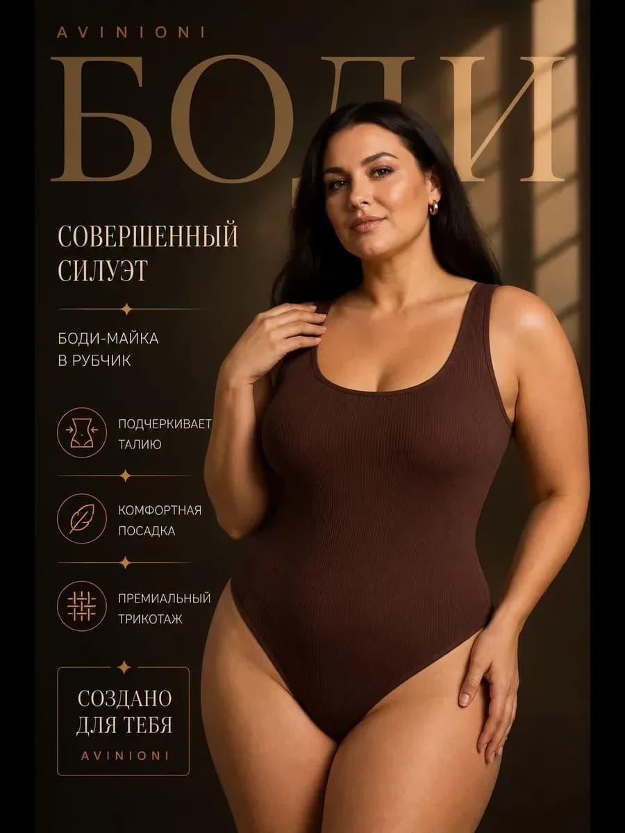 Боди майка утягивающая без рукавов рубчик