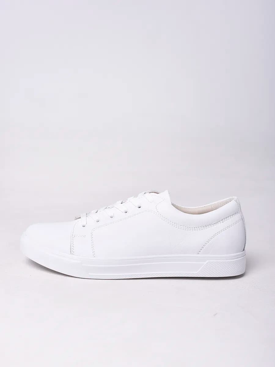 Кеды демисезонные из натуральной кожи на шнурках