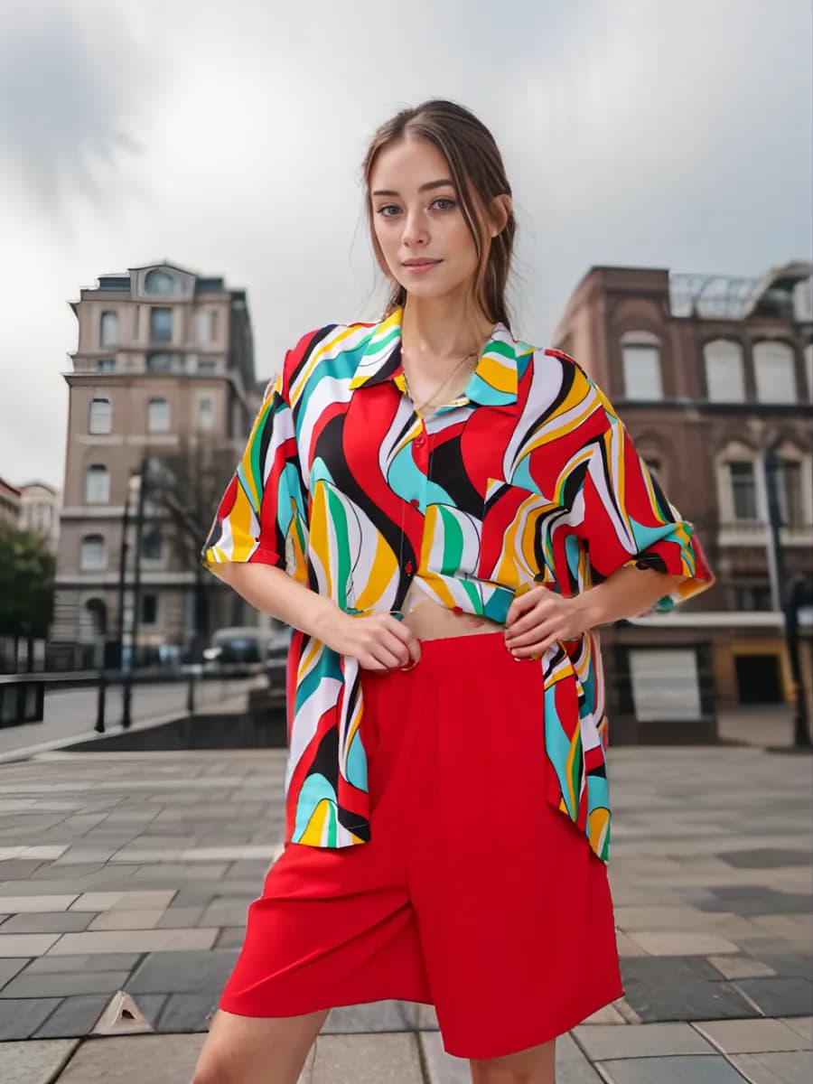 Шорты бермуды домашние широкие повседневные