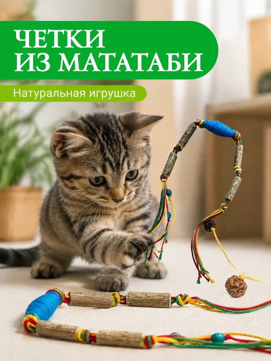 Игрушка для кошек палочки мататаби для зубов Кусалка