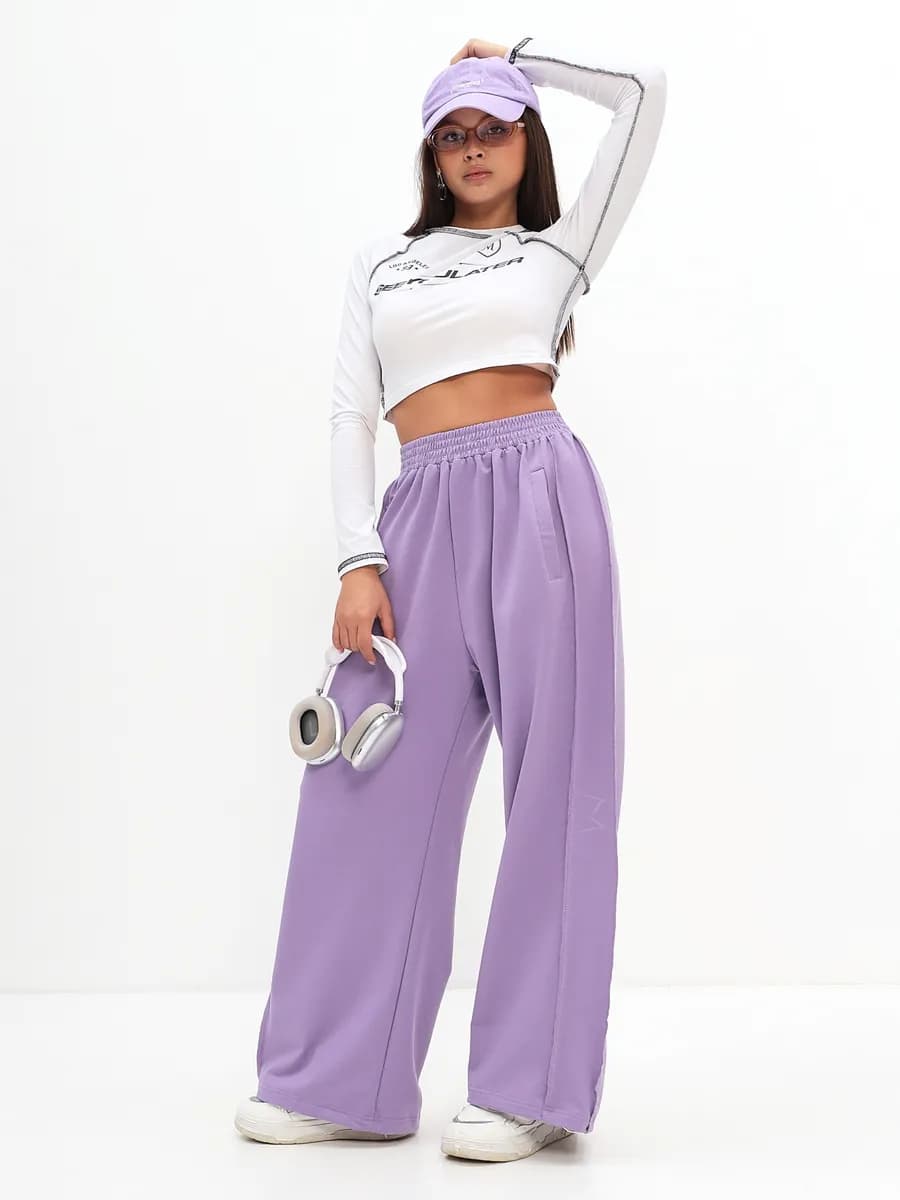 Летние палаццо спортивные штаны оверсайз