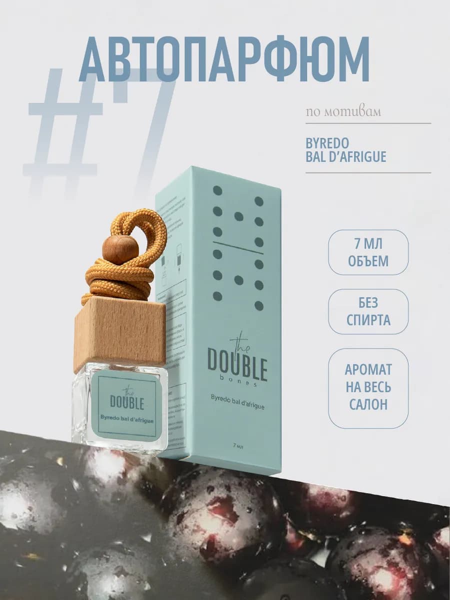 Автопарфюм ароматизатор в машину Byredo Bal D`afrigue 7 мл
