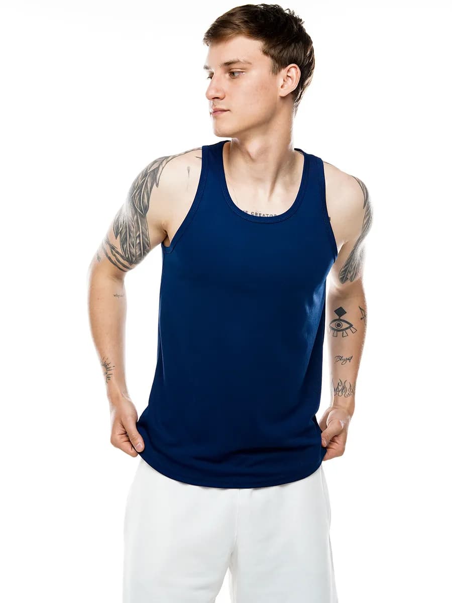 Майка спортивная для фитнеса с закругленным низом - фото 1