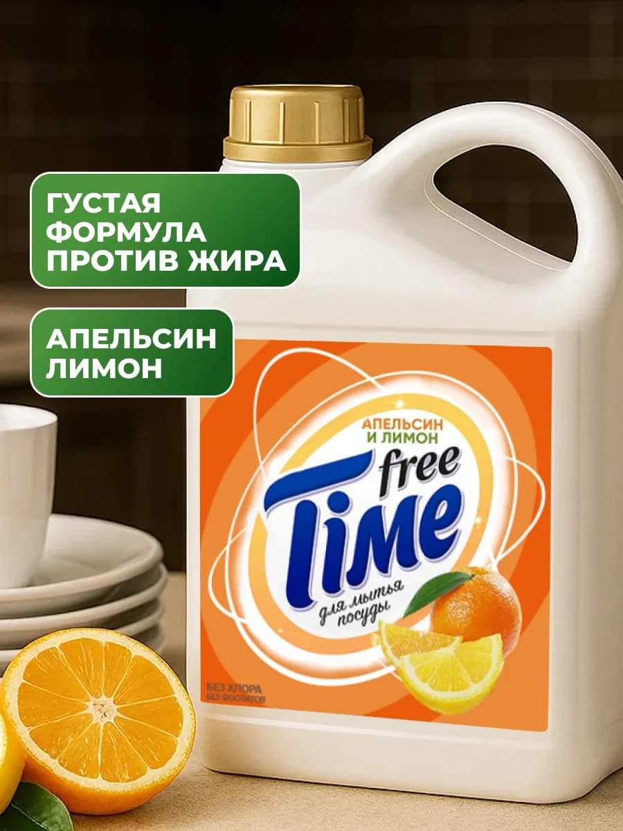 Средство для мытья посуды Апельсин и лимон