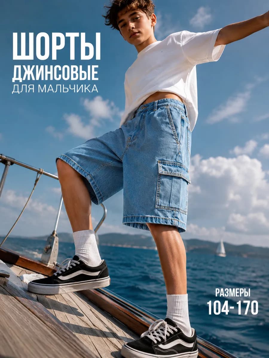 Шорты джинсовые классические детские
