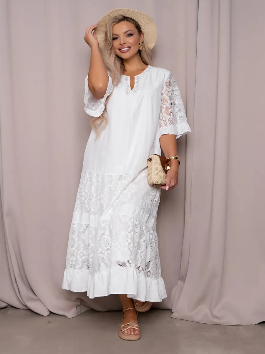 Летнее платье больших размеров