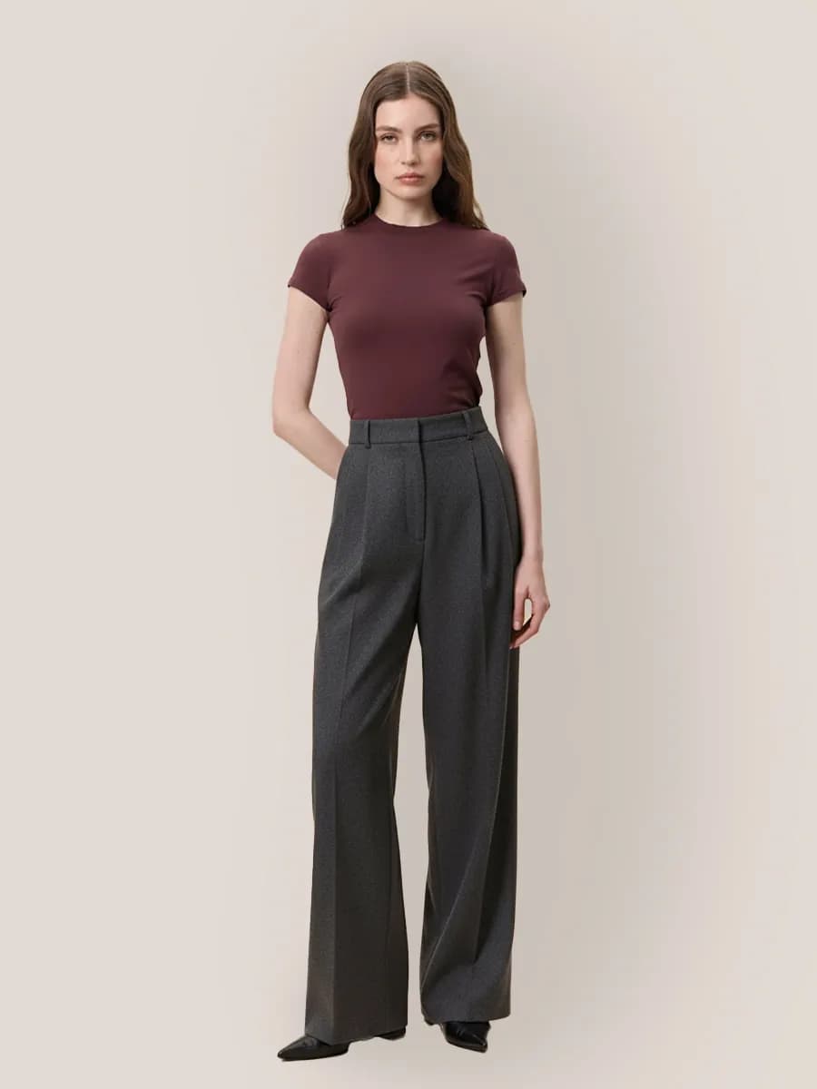 Брюки прямые утепленные