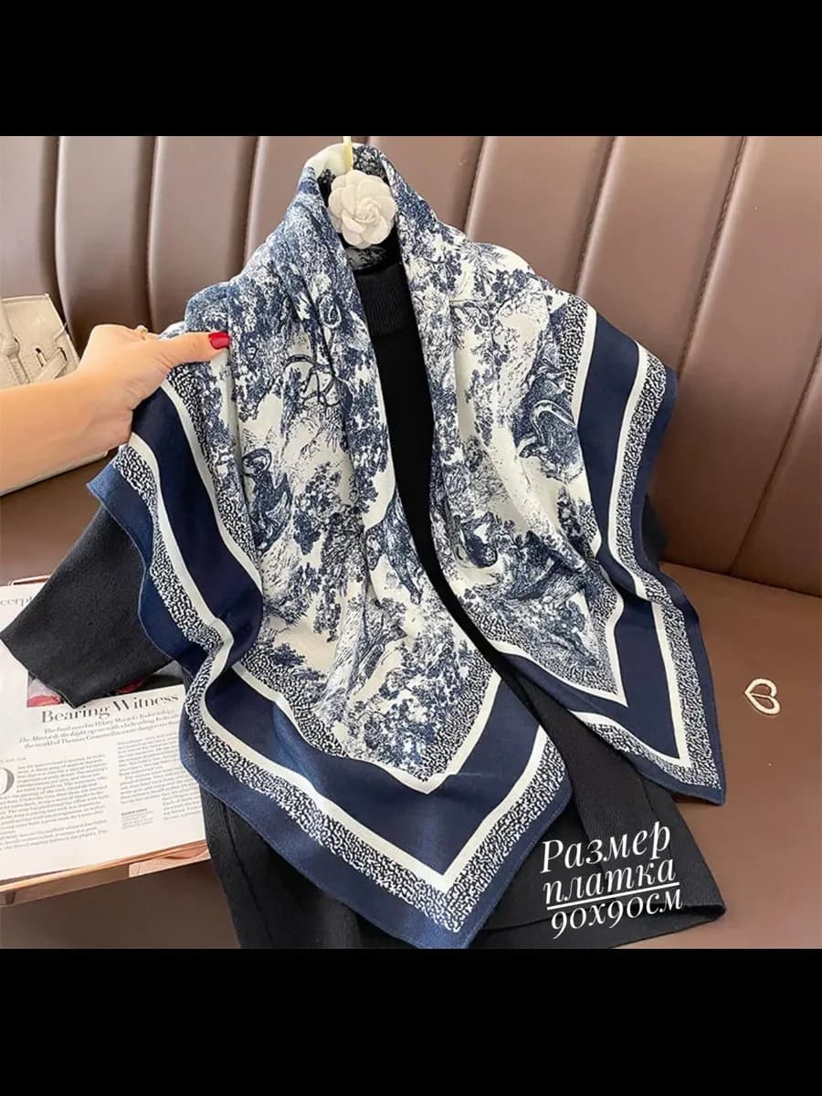 Платок шерстяной теплый - фото 1