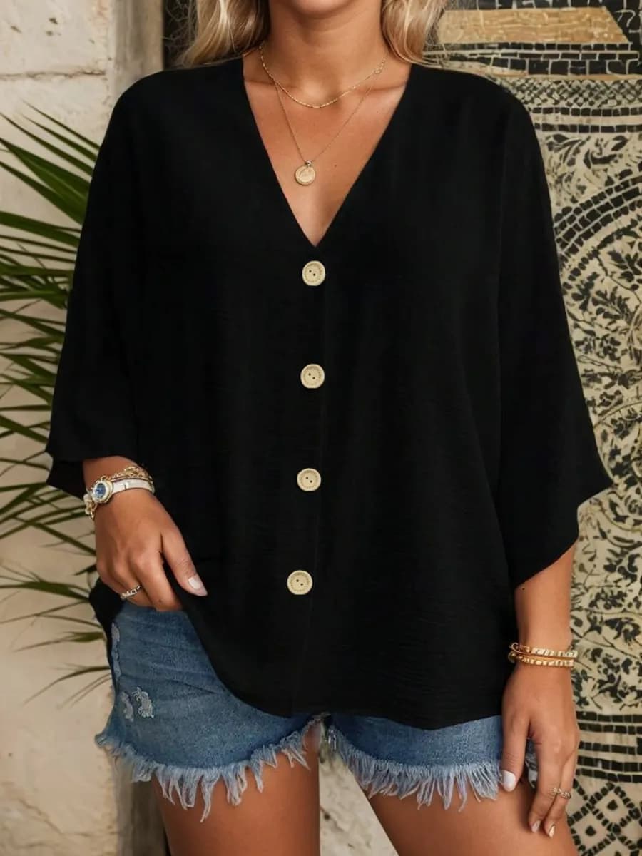 Блузка нарядная больших размеров - фото 1