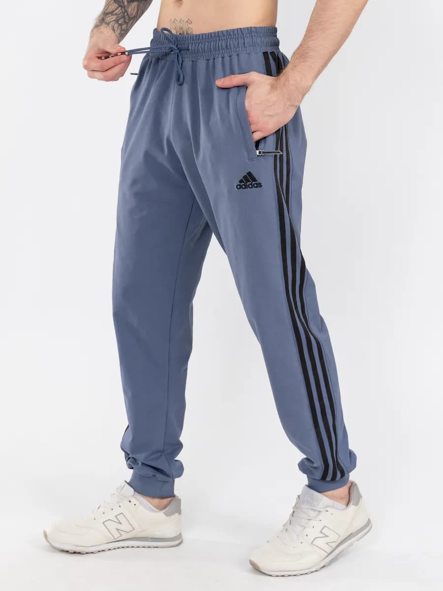 Штаны спортивные джоггеры демисезон на резинке - фото 1