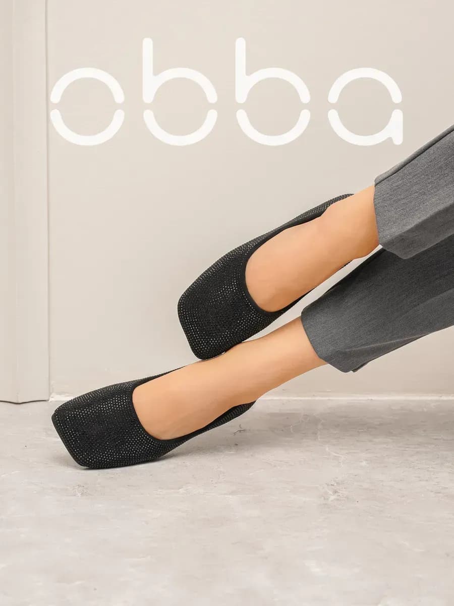 Повседневные балетки с квадратным носом