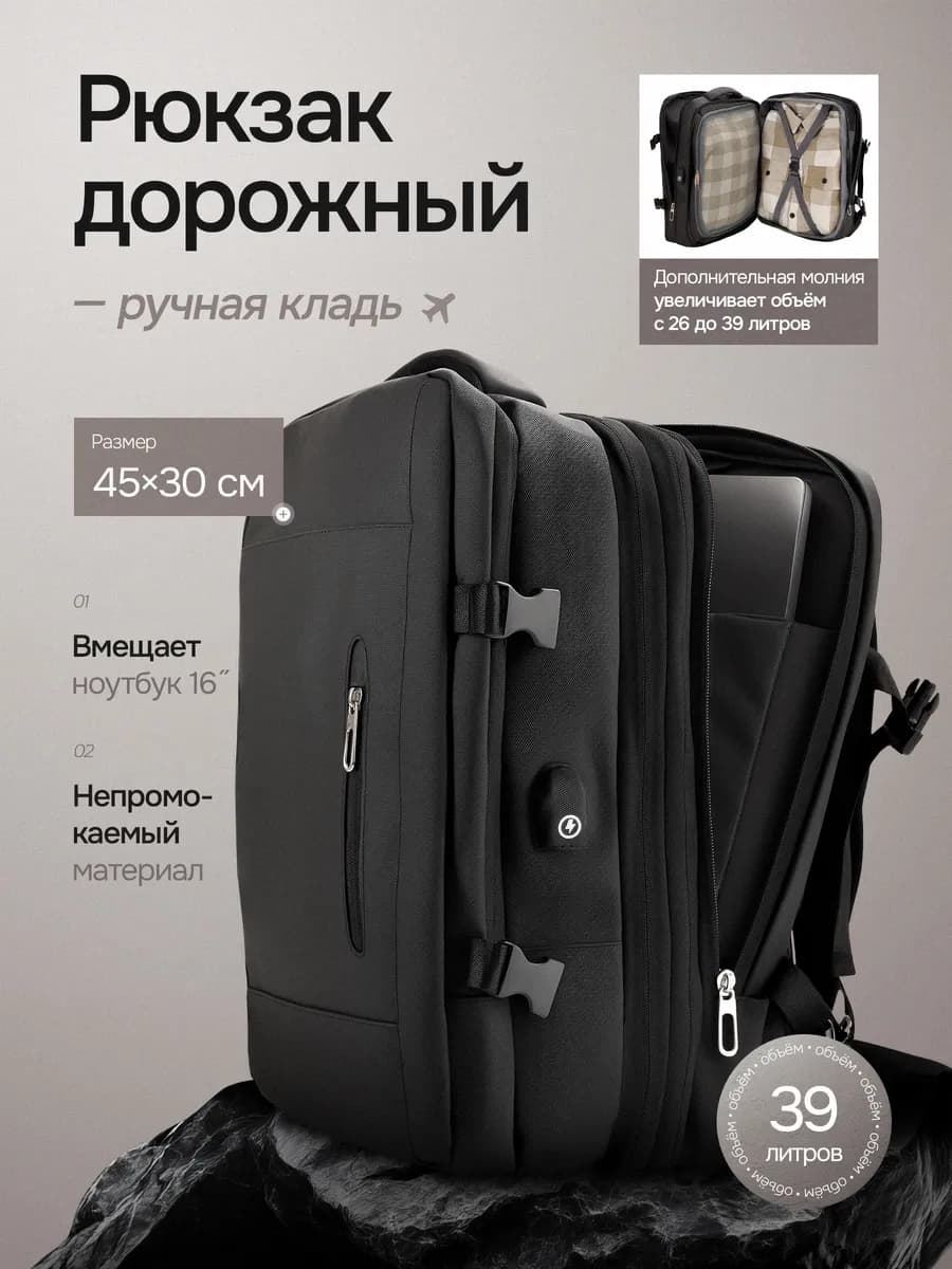 Рюкзак дорожный ручная кладь