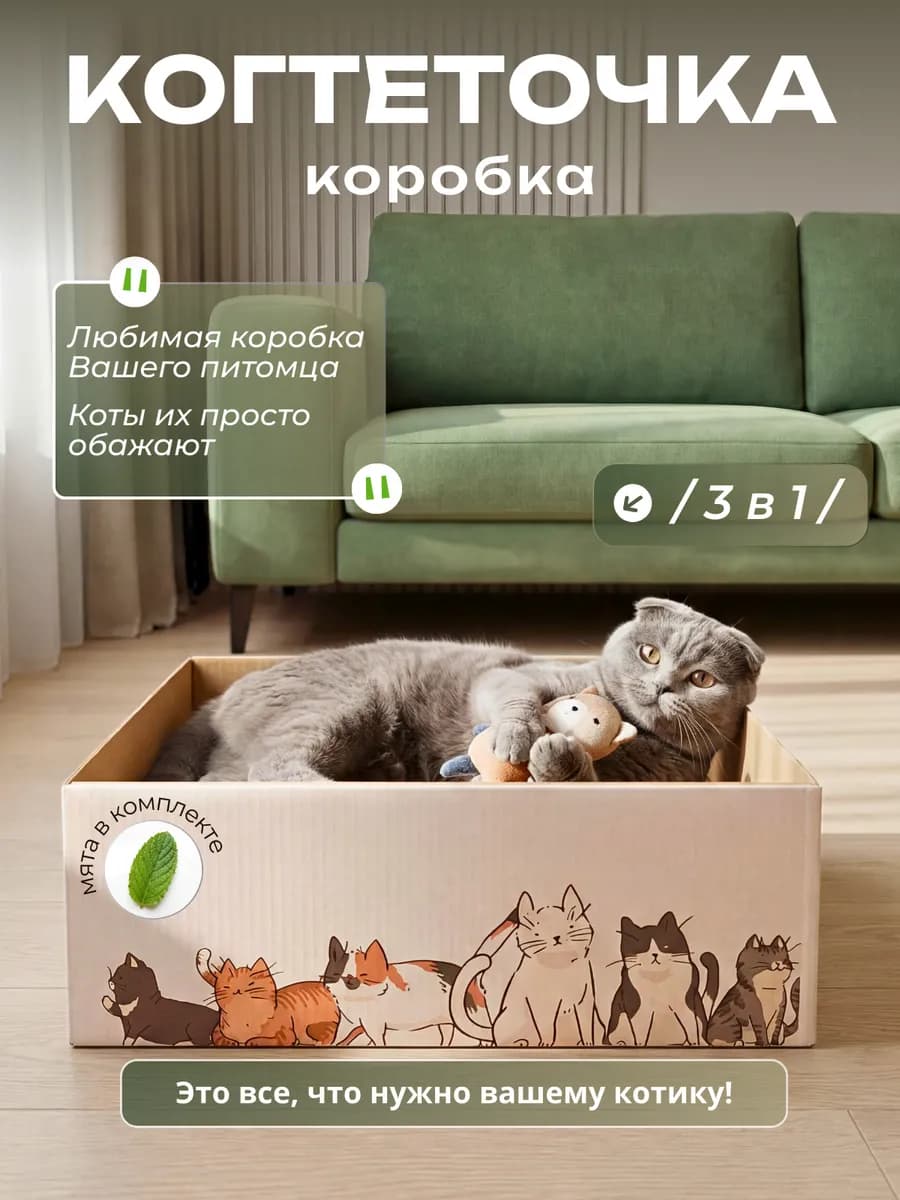 Когтеточка в коробке - фото 1