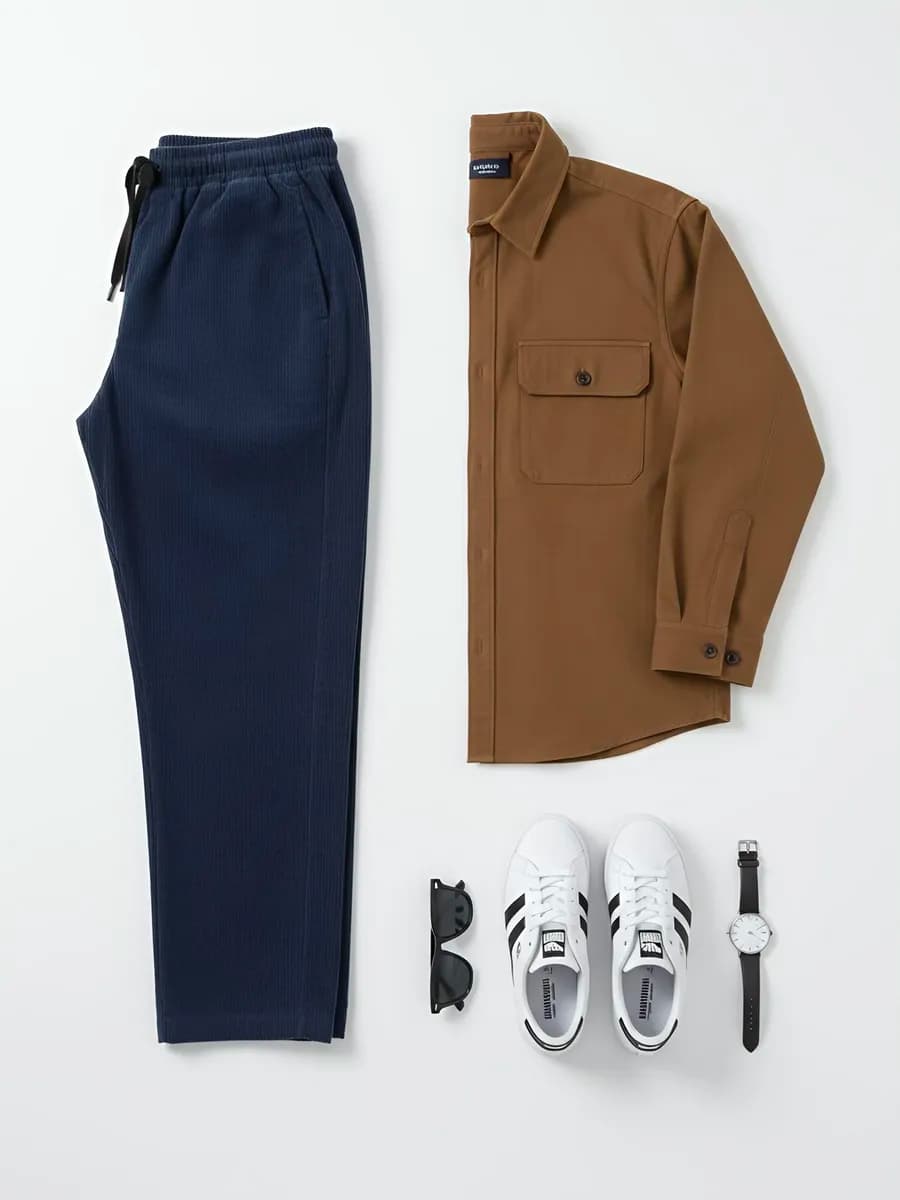 Брюки чинос вельветовые классические