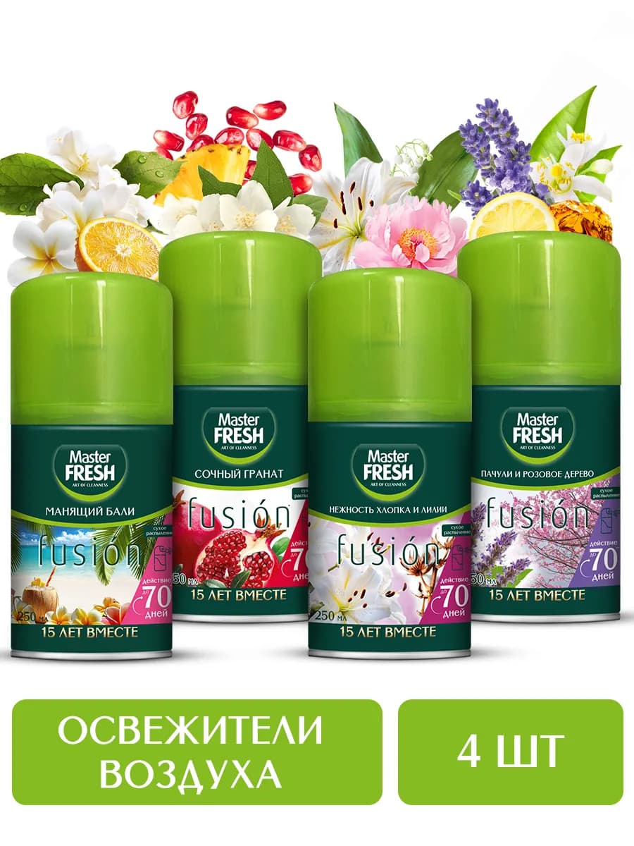 Набор освежителей воздуха МИКС, 4*250мл