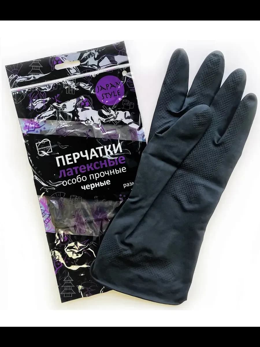 Перчатки хозяйственные латексные Japan Style 1 пара