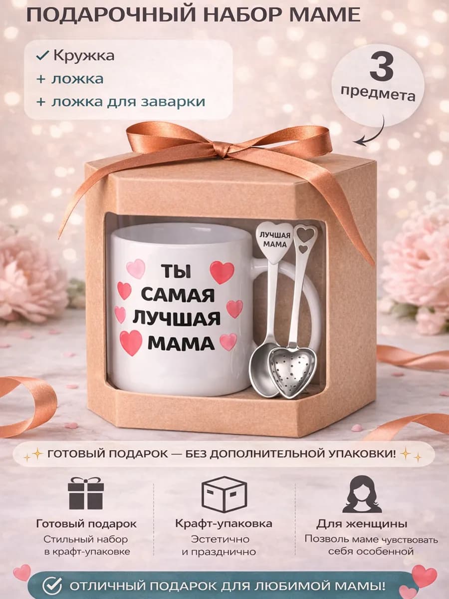 Подарочный набор маме с кружкой