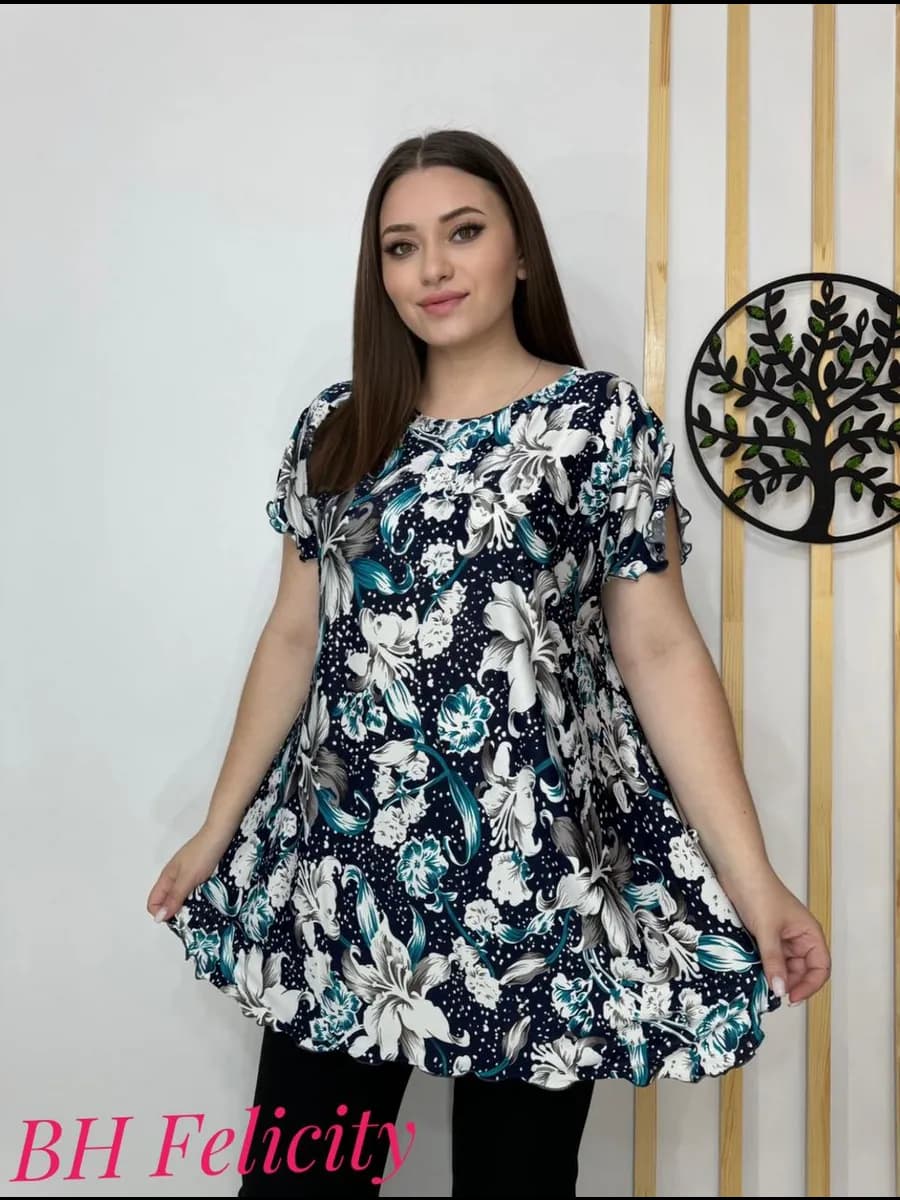 Футболка большого размера туника
