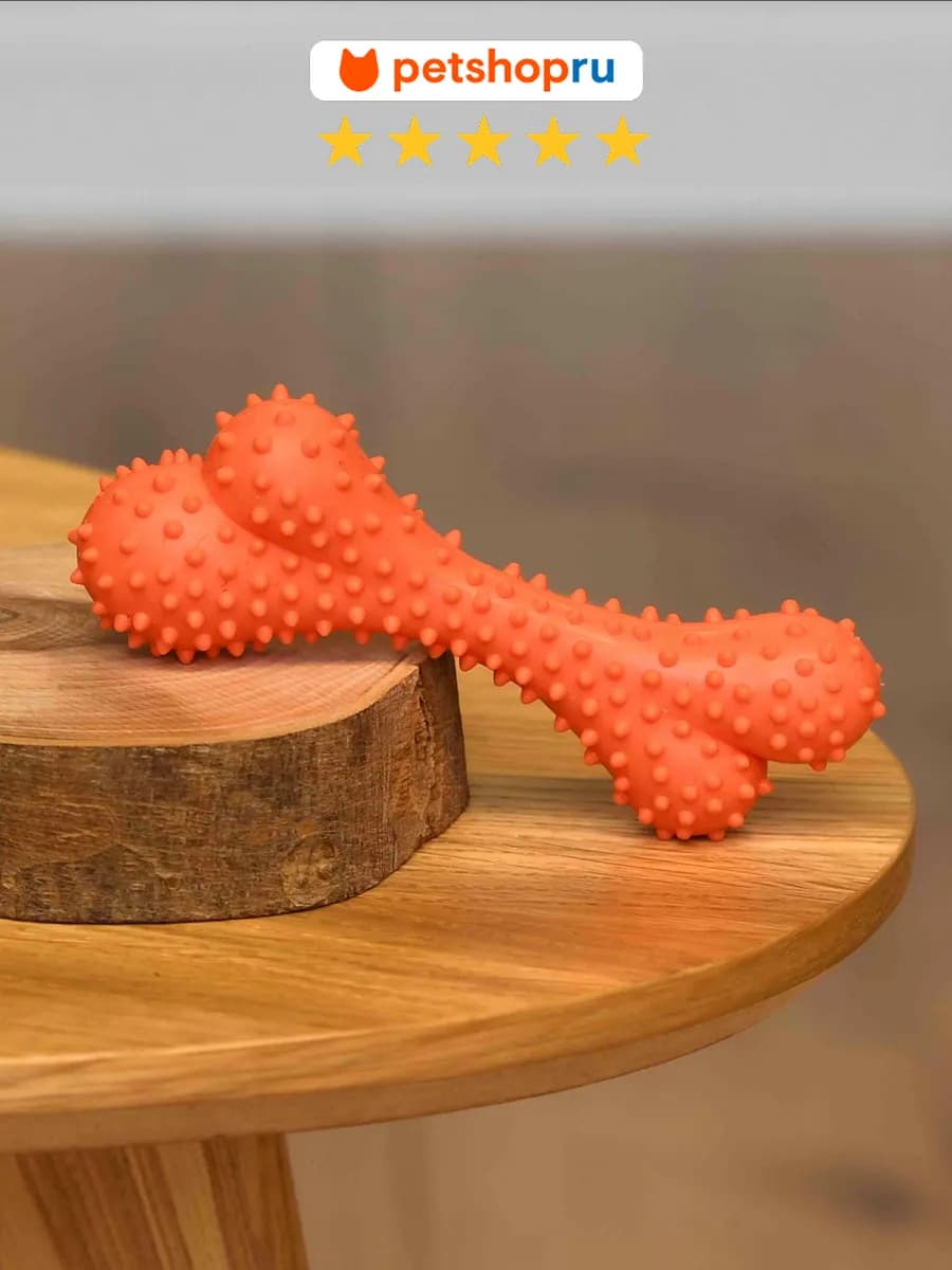 Игрушка косточка для собак мини, 10см