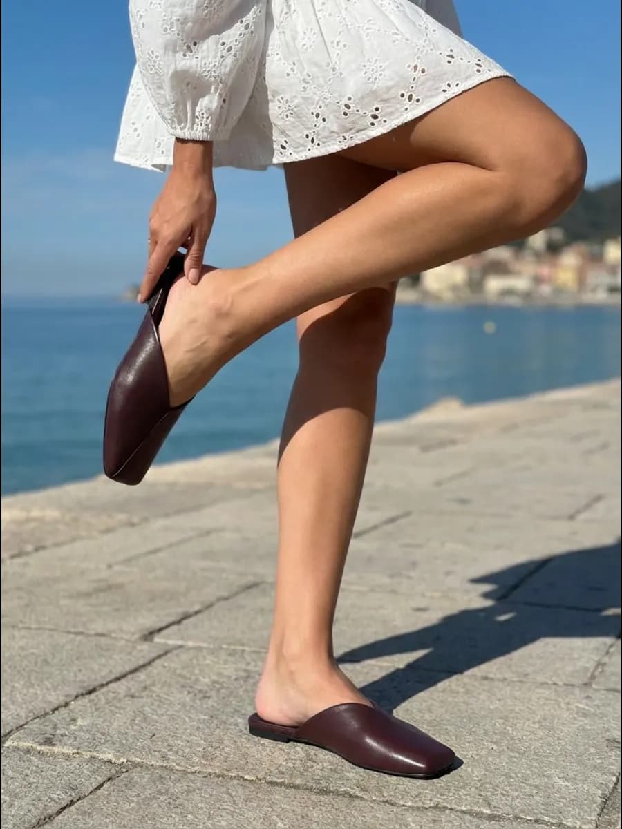 Туфли-мюли летние