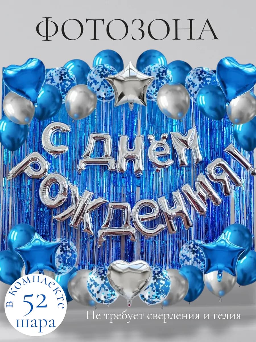Фотозона на день рождения шарики воздушные