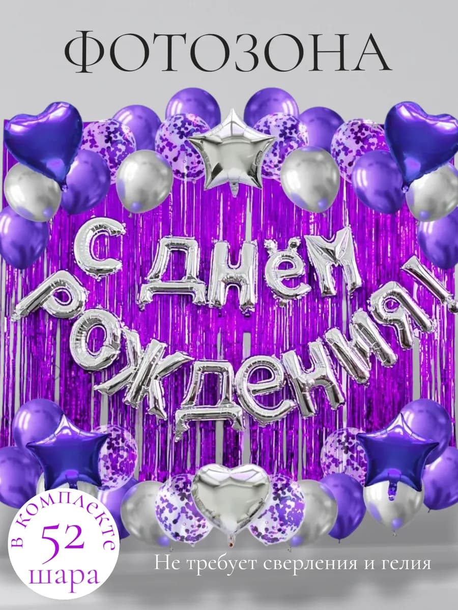 Фотозона на день рождения шарики воздушные