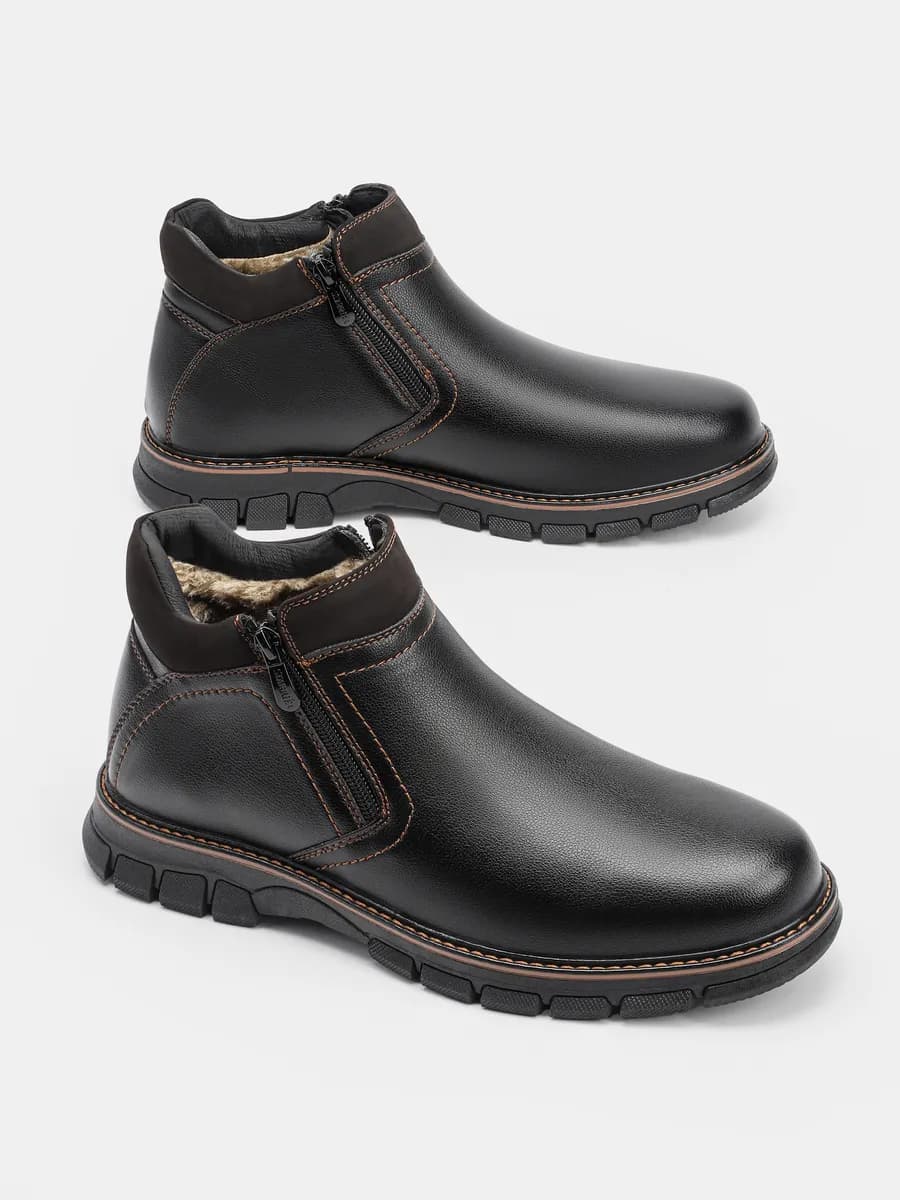 Ботинки зимние берцы с мехом высокие