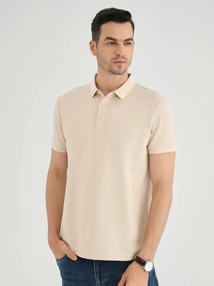 Футболка поло с коротким рукавом хлопок