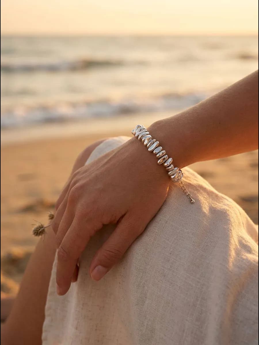 Браслет на руку Гематит