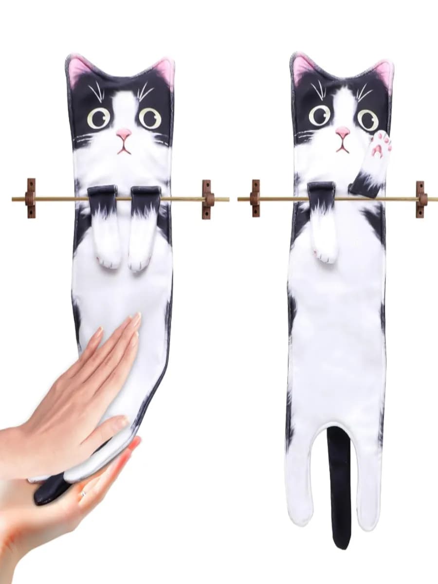 Кухонные полотенца декоративные кот - фото 1