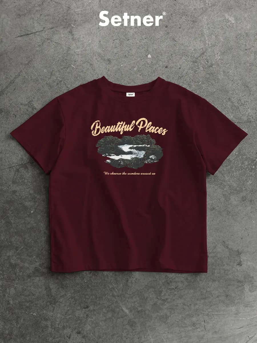 Футболка оверсайз с принтом