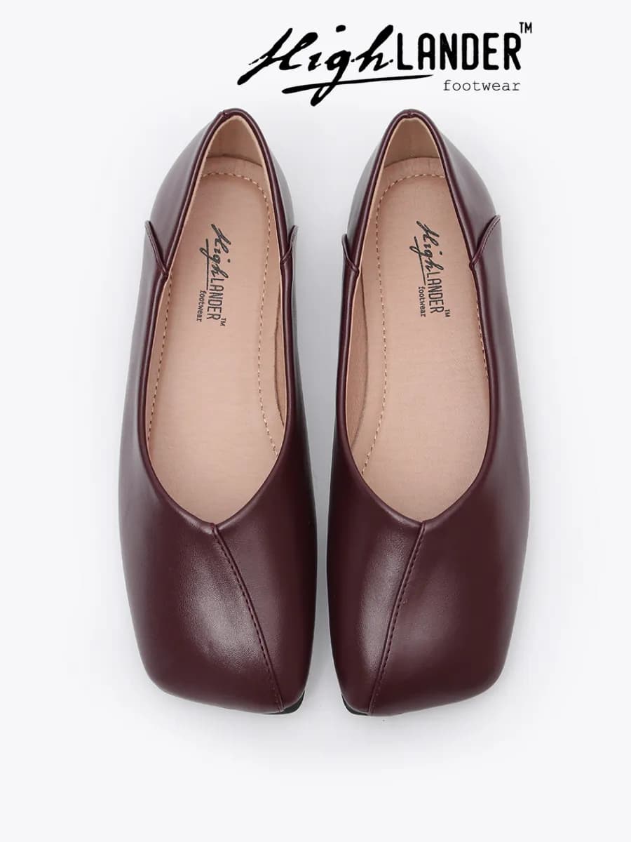 Балетки комфорт с квадратным носом