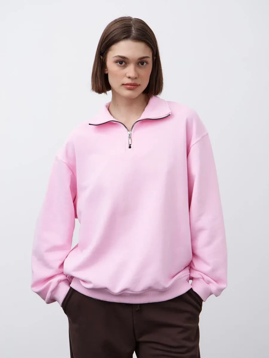 Свитшот полузамок без начеса