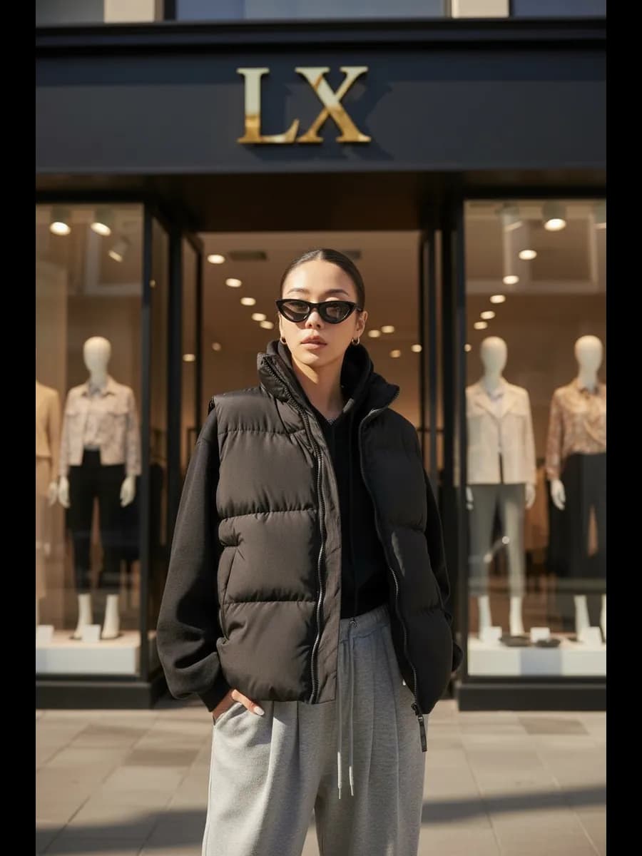 Жилетка утепленная оверсайз