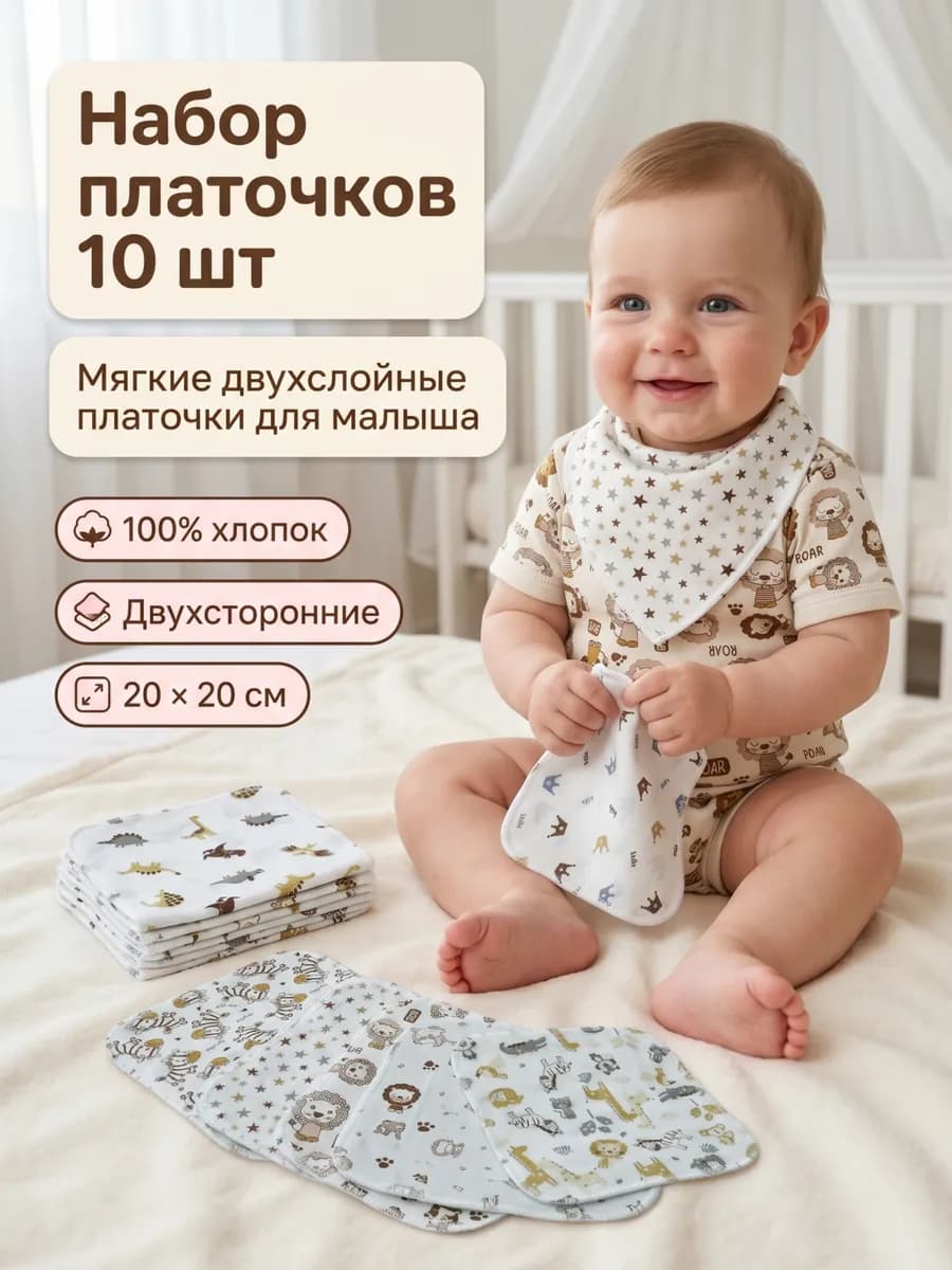 Слюнявчики, платочки для кормления