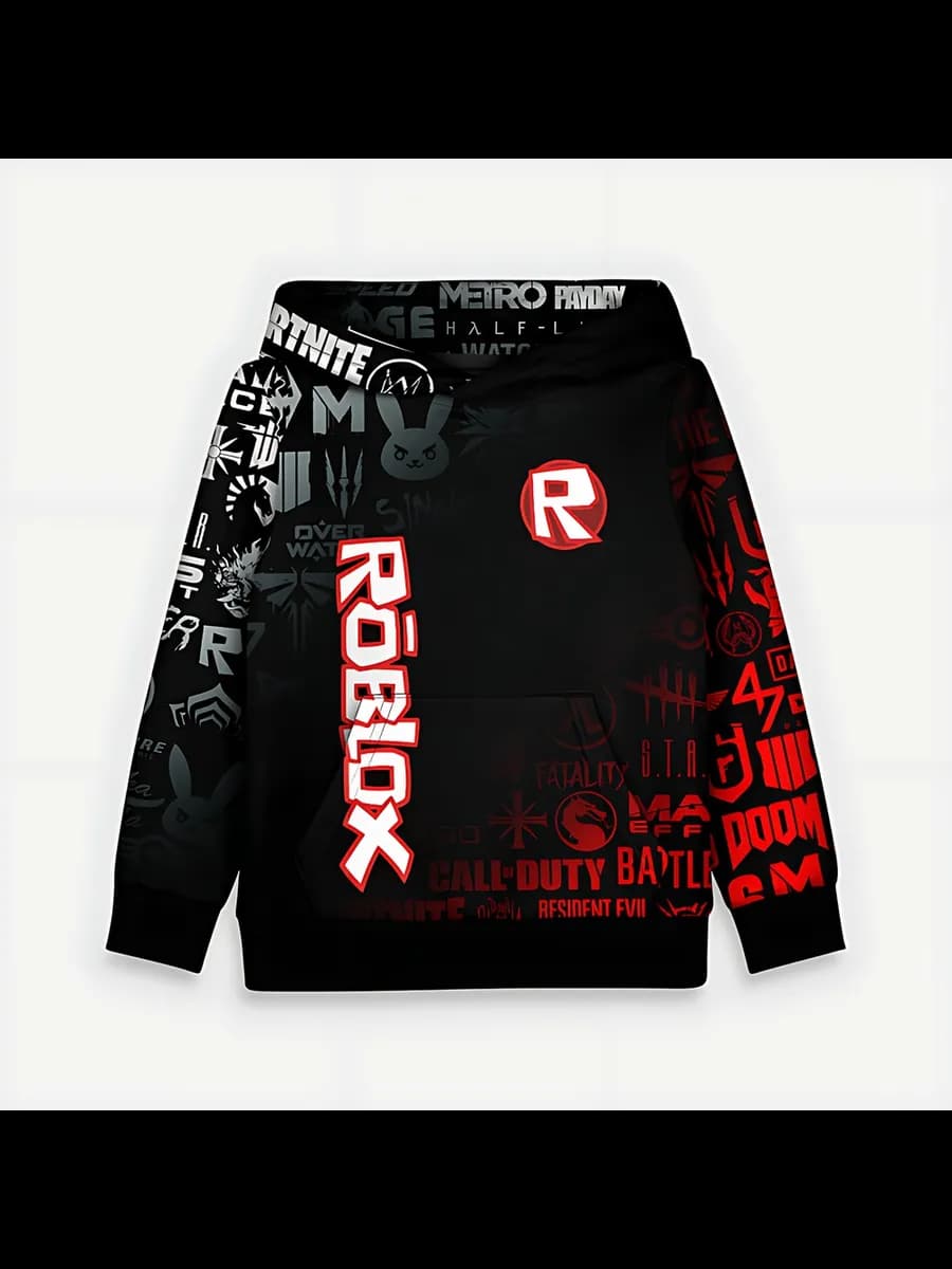 толстовка с принтом roblox роблокс