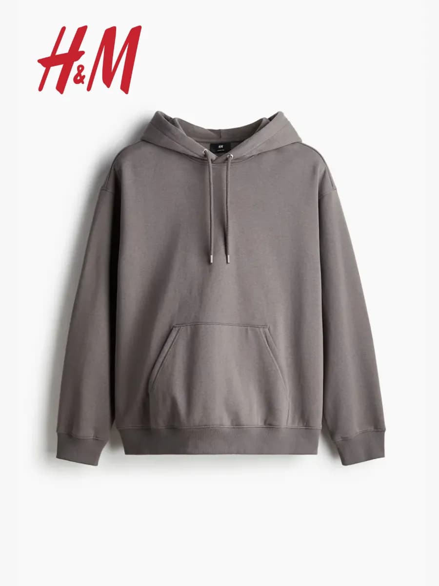 Худи оверсайз с начесом с капюшоном