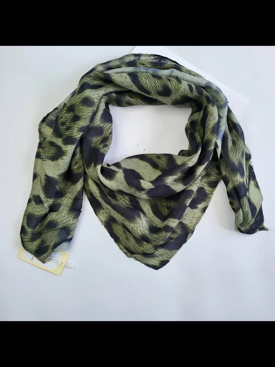 Платок на голову и шею бамбуковый тонкий