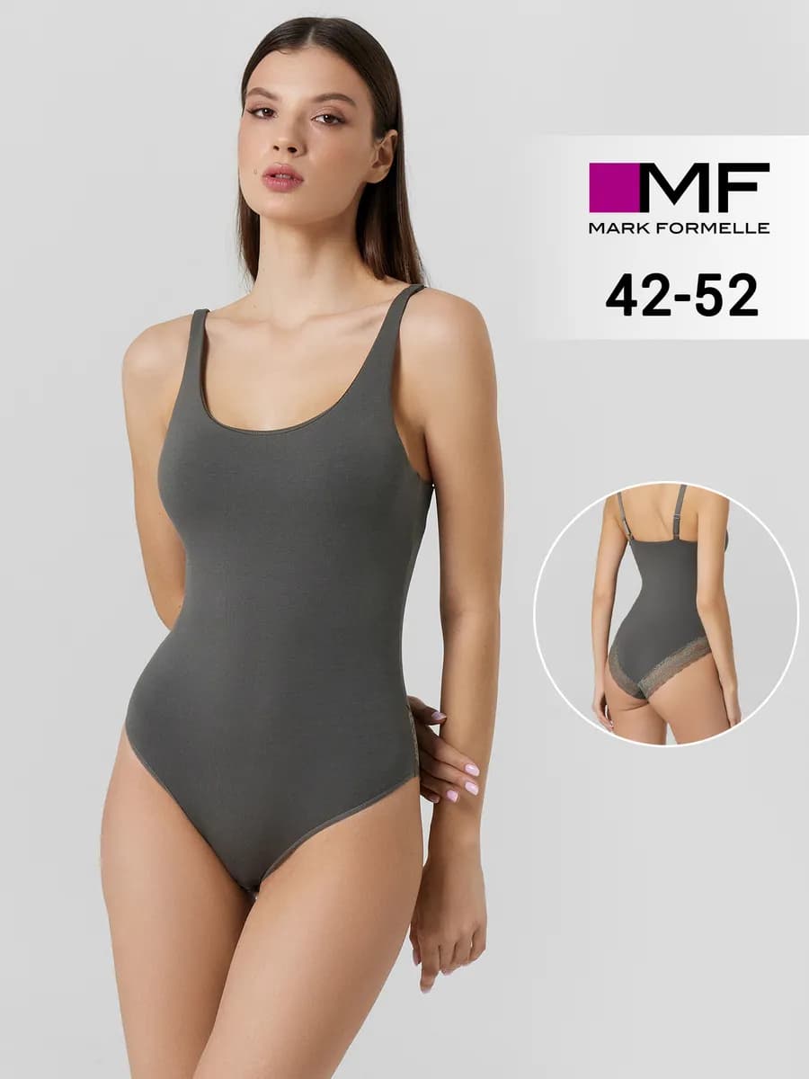 Боди вечернее под пиджак на бретельках - фото 1