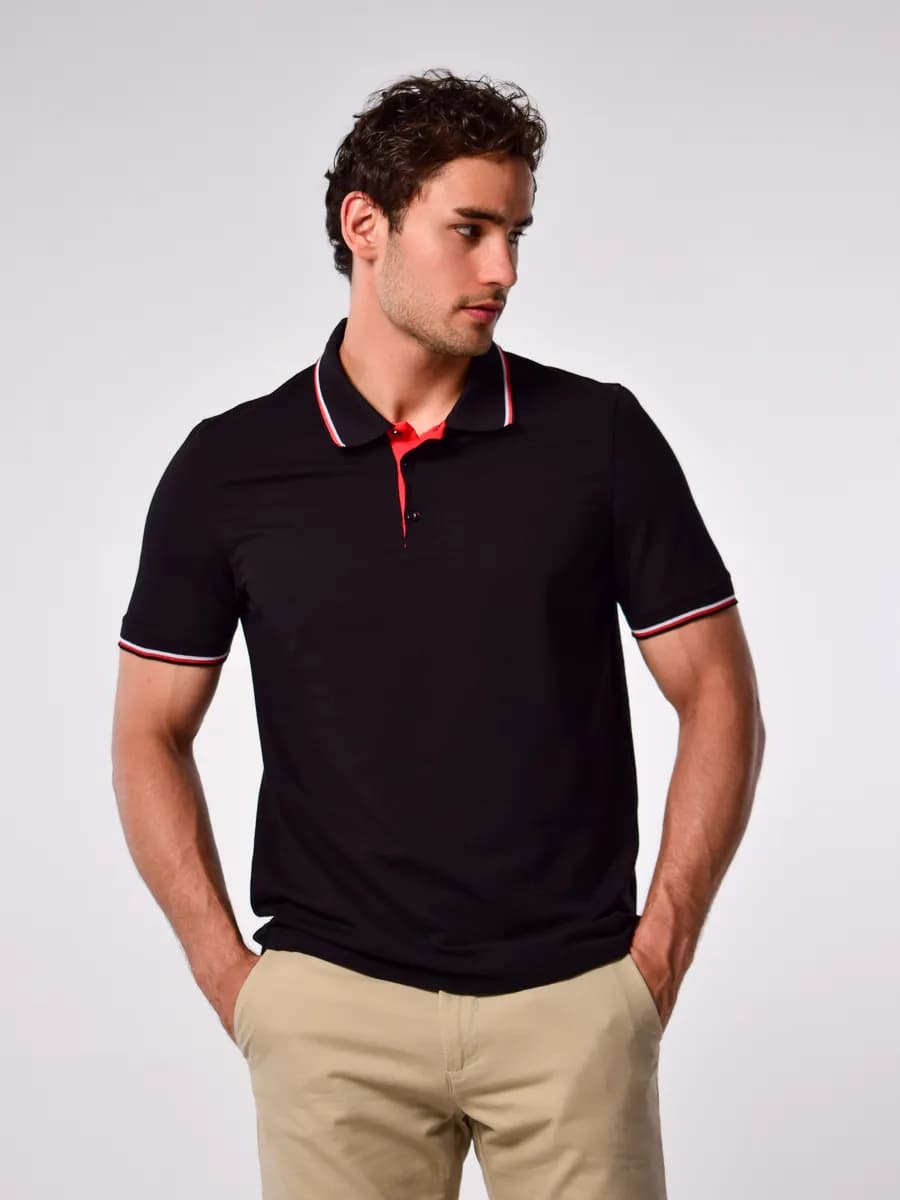 Футболка поло хлопковая