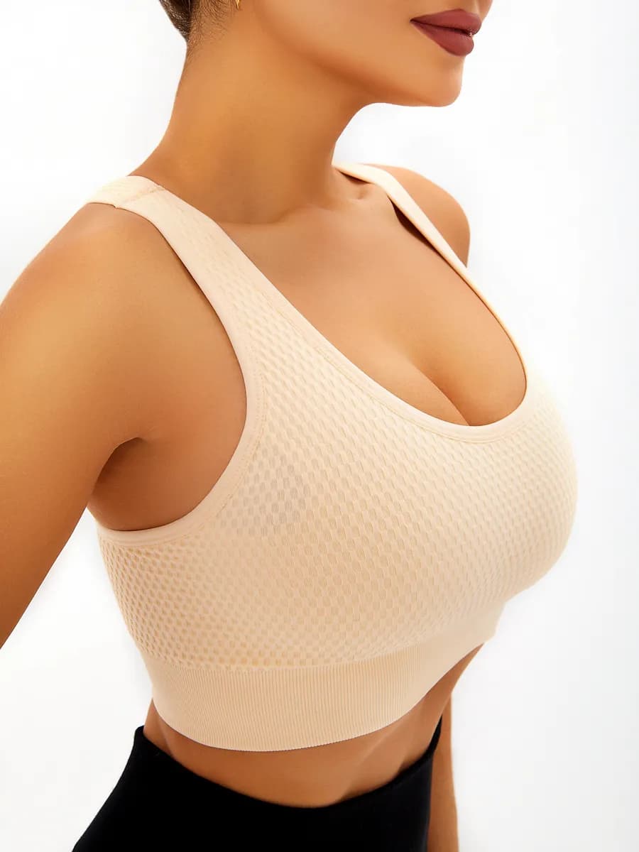 Топ бра спортивный с чашками для фитнеса